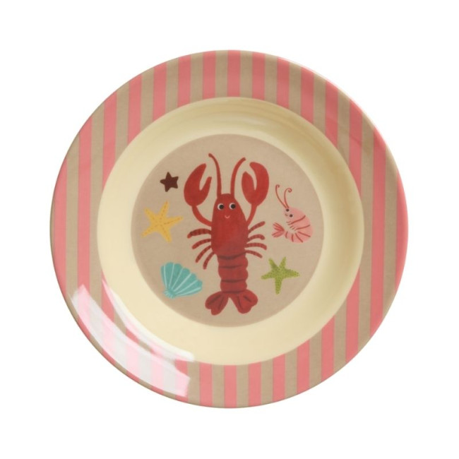 Assiette creuse Corail Ocean Print, Rice