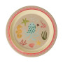 Assiette plate Corail Ocean Print en mélamine, Rice