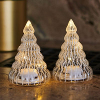 2 Mini Sapins LED LUCY Transparent, Sirius