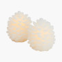 2 Pommes de Pin LED CLARA 10 cm, Sirius