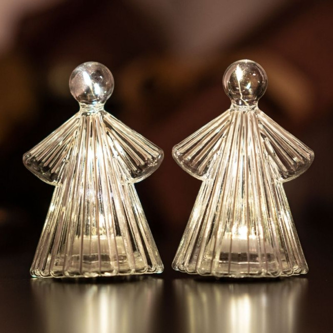 2 Anges LED ALBERTE 10 cm, Sirius