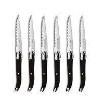 6 Couteaux à Steak Laguiole Héritage Black, TB Groupe