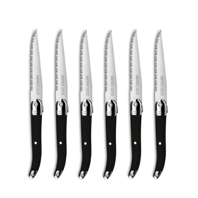 6 Couteaux à Steak Laguiole Héritage Black, TB Groupe