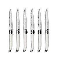 6 Couteaux à Steak Laguiole Héritage White, TB Groupe