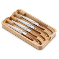 Coffret 4 Couteaux à Steak Laguiole Expression Olivier, TB Groupe