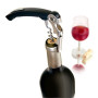 Tire-bouchon de Sommelier à 2 crans Noir, Vacu Vin