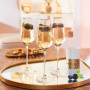 Coffret 4 Flûtes 23 cl Ultime Bord Or, Cristal d'Arques