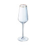 Coffret 4 Flûtes 23 cl Ultime Bord Or, Cristal d'Arques
