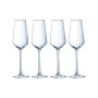 Coffret 4 Flûtes 23 cl Ultime Bord Or, Cristal d'Arques