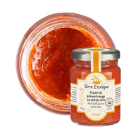 Purée de Piment Rouge au Citron Vert, Terre Exotique