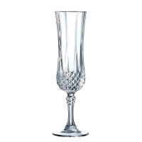 Coffret 6 Flûtes 12 cl Longchamp, Cristal d'Arques