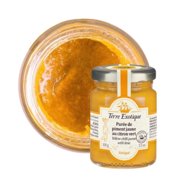 Purée de Piment Jaune au Citron Vert, Terre Exotique