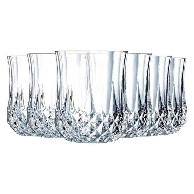 Coffret 6 Gobelets 23 cl Longchamp, Cristal d'Arques