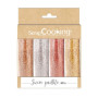 Lot de 4 sucres pailletés, Scrapcooking