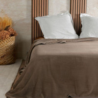 Jeté de lit Gaufré Taupe, Linder Jeté de lit Gaufré Taupe, Linder