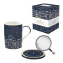 Coffret tisanière avec filtre inox Midnight, Easy Life