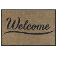 Tapis 50x75cm Simply Welcome Taupe, Salonloewe Efia
