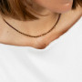 Collier ras du cou New Alicia Chocolat, Têtes Blondes