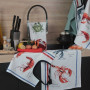 Lot de 3 torchons Fruits de Mer 50 x 70 cm, Sud Etoffe
