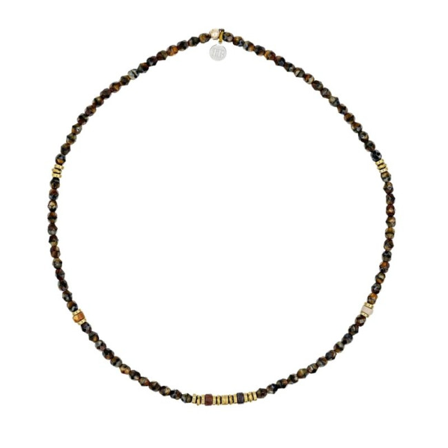 Collier ras du cou Kelly Gold Brun, Têtes Blondes