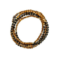 Collier et Bracelet 6 tours Cookie, Têtes Blondes Collier et Bracelet 6 tours Cookie, Têtes Blondes