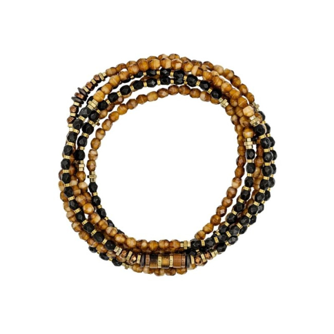 Collier et Bracelet 6 tours Cookie, Têtes Blondes
