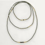 Collier et Bracelet 6 tours Avocado, Têtes Blondes