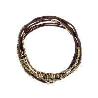 Collier et Bracelet 6 tours Brownie, Têtes Blondes Collier et Bracelet 6 tours Brownie, Têtes Blondes