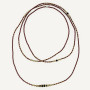 Collier et Bracelet 6 tours Mars Bordeaux, Têtes Blondes