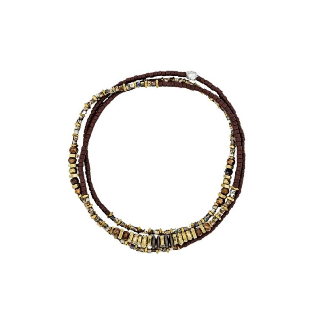 Collier et Bracelet 3 tours Brownie, Têtes Blondes