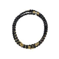 Collier et Bracelet 3 tours Blondie, Têtes Blondes