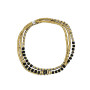 Collier et Bracelet 3 tours Alice Gold Black, Têtes Blondes