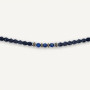 Collier et Bracelet 3 Tours Gentleman Navy, Têtes Blondes