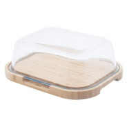 Plateau à Fromage Compact Couvercle Verre, pebbly Plateau à Fromage Compact Couvercle Verre, pebbly