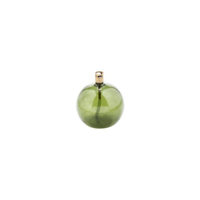 Lampe à Huile Ronde Laiton Vert, Peri Living