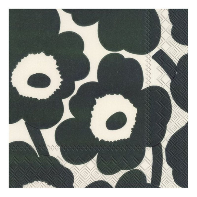 Serviettes en papier Unikko Vert Crème, Ihr