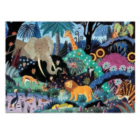 Puzzle 50 pièces Nuit dans la Jungle, Wilson Jeux Puzzle 50 pièces Nuit dans la Jungle, Wilson Jeux