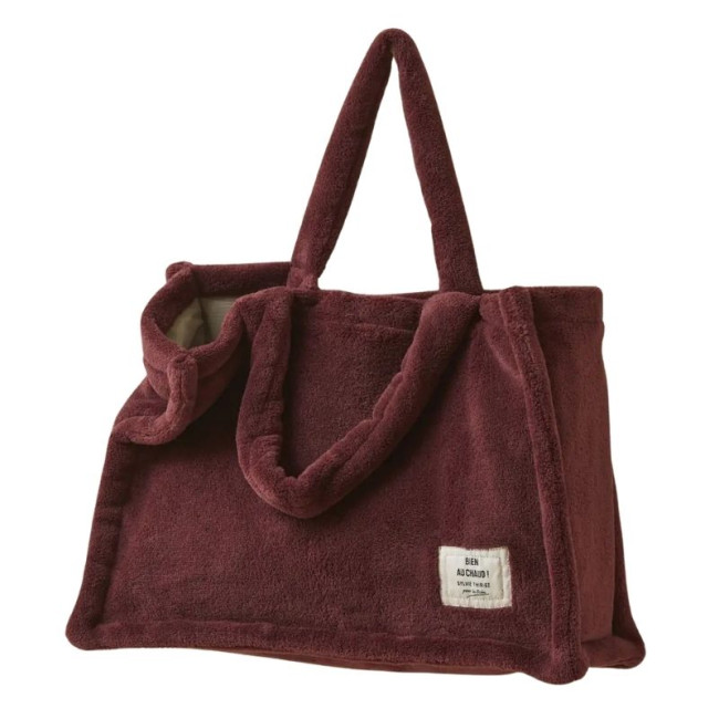 Tote bag polaire Aubergine, Sylvie Thiriez
