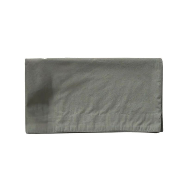 Taie de Traversin Percale Lavée Vert Sauge, Sylvie Thiriez