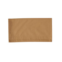 Taie de Traversin Percale Lavée Marron Cire, Sylvie Thiriez