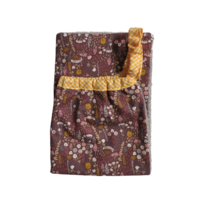 Serviette élastiquée Fleurs de Février, Les Petits Pinpins