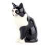 Vase Chat Blanc et Noir L, Quail Ceramics UK