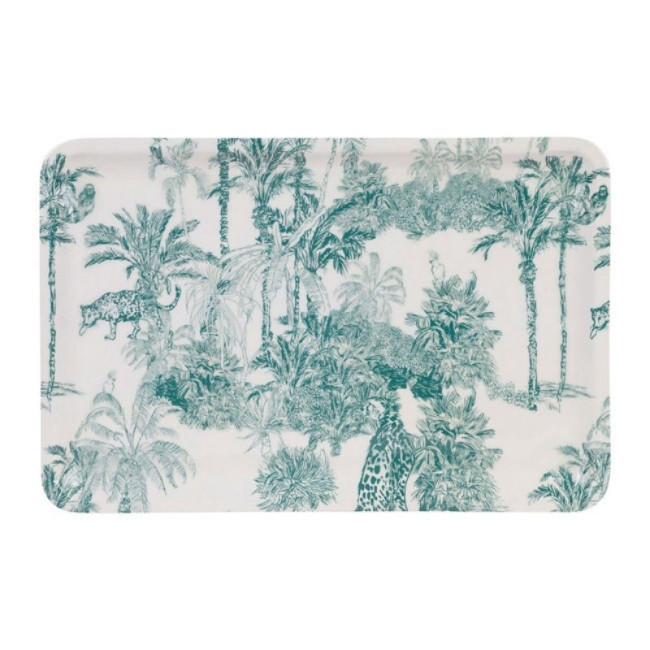 Plateau en fer 30 x 20 cm Mocoa Emeraude, Sema Design