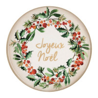 Plateau en fer 35 cm Joyeux Noël, Côté Table