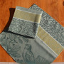 Serviette de Table BIRD Oil Green, Sud Etoffe