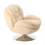 Fauteuil Memento Fausse Fourrure Blanc, Athezza