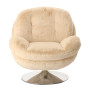 Fauteuil Memento Fausse Fourrure Blanc, Athezza