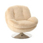 Fauteuil Memento Fausse Fourrure Blanc, Athezza