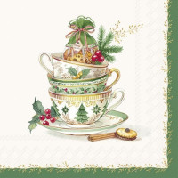Serviettes en papier Festive Tea Time, Ihr