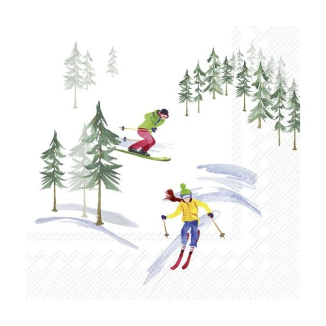 Serviettes en papier Down The Slope, Ihr